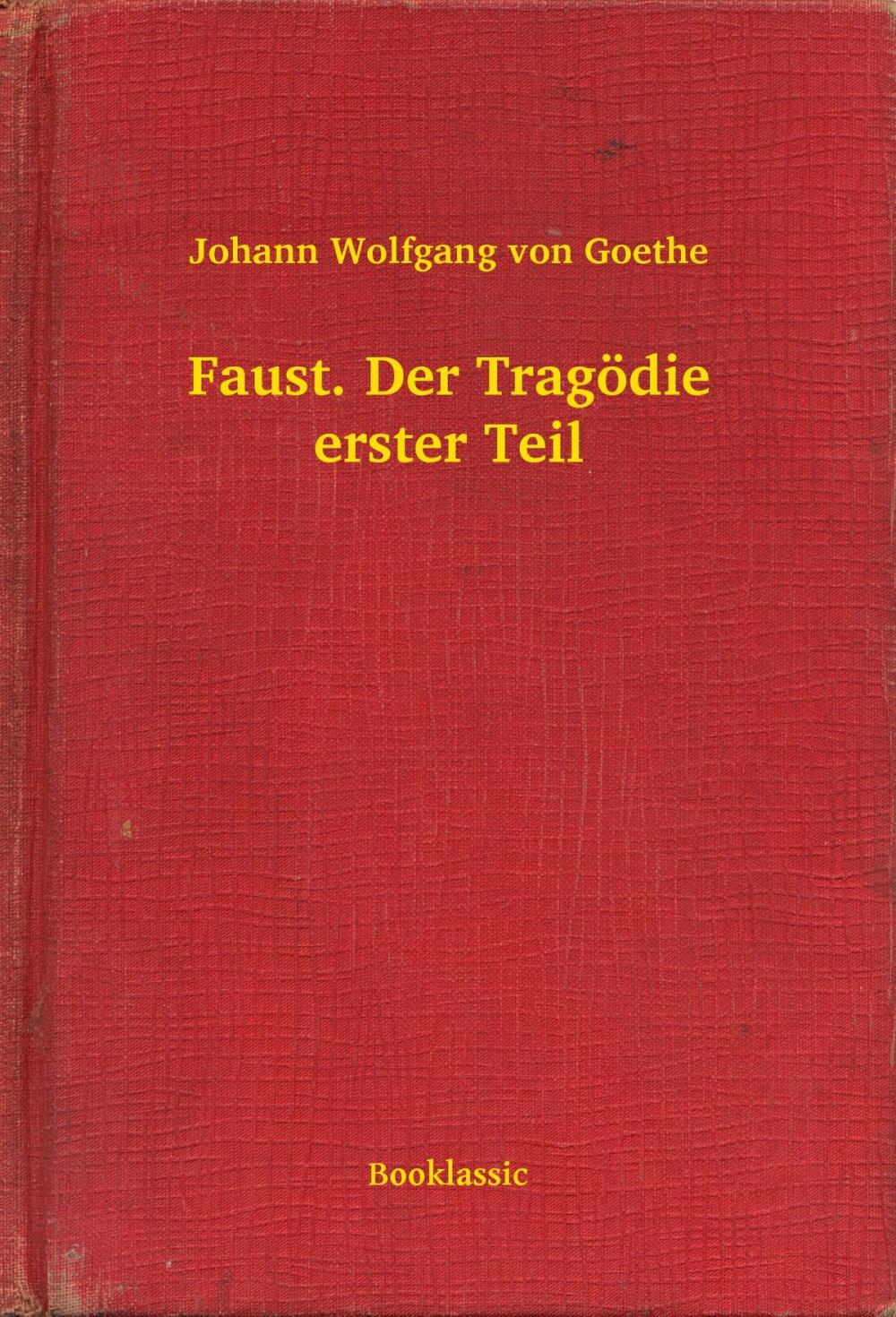 Big bigCover of Faust. Der Tragödie erster Teil