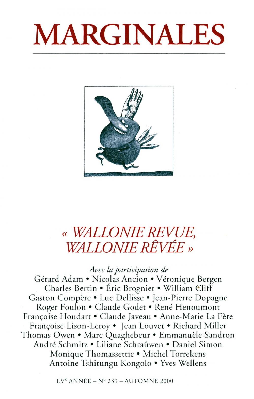 Big bigCover of Wallonie revue, Wallonie rêvée