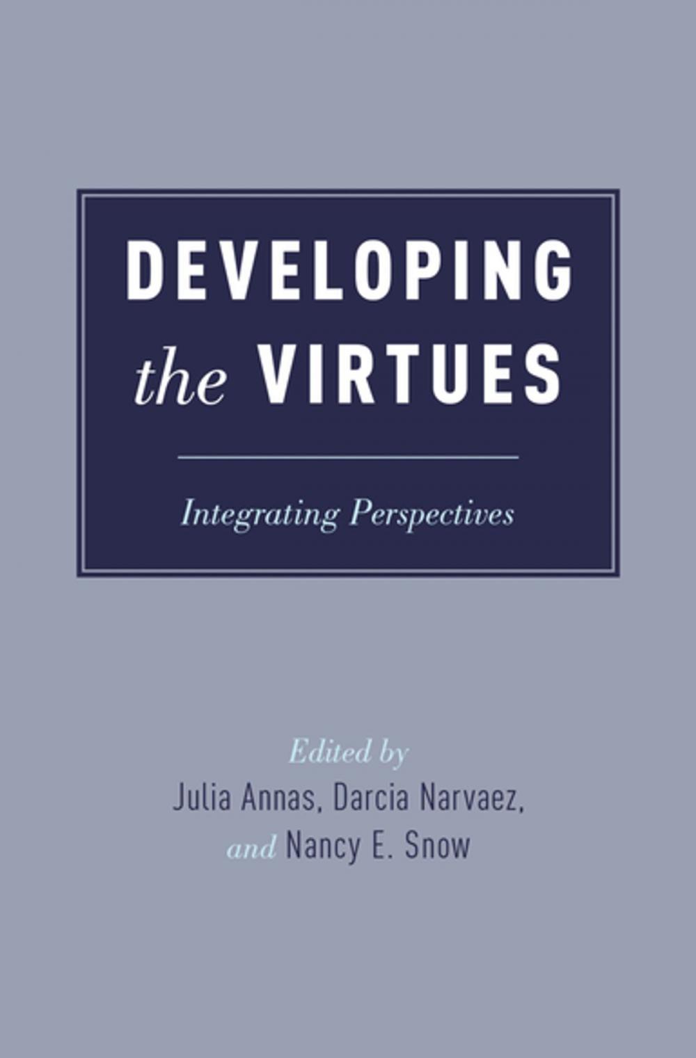 Big bigCover of Developing the Virtues