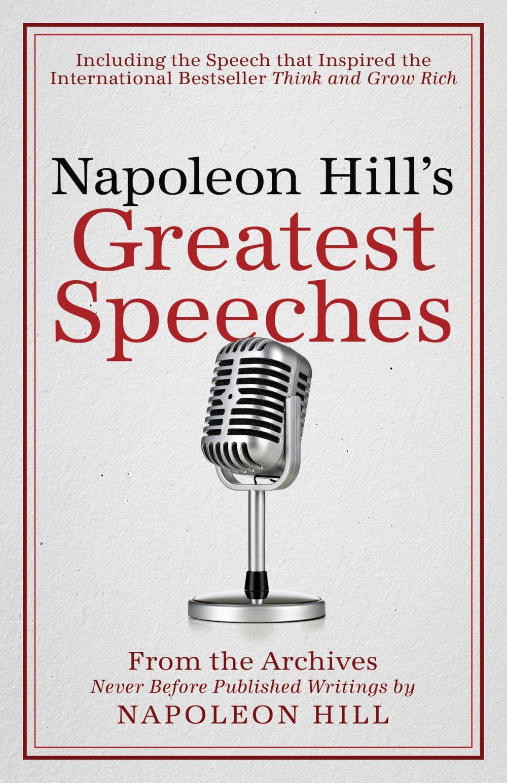 Big bigCover of Napoleon Hill's Greatest Speeches