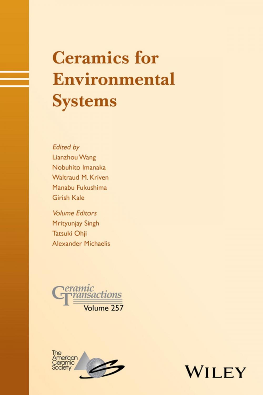 Big bigCover of Ceramics for Environmental Systems