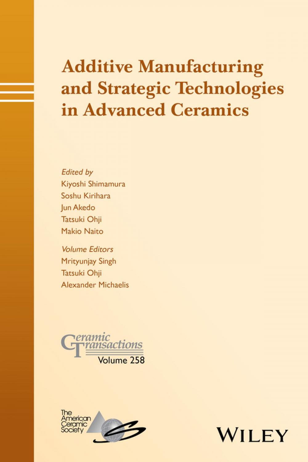 Big bigCover of Additive Manufacturing and Strategic Technologies in Advanced Ceramics