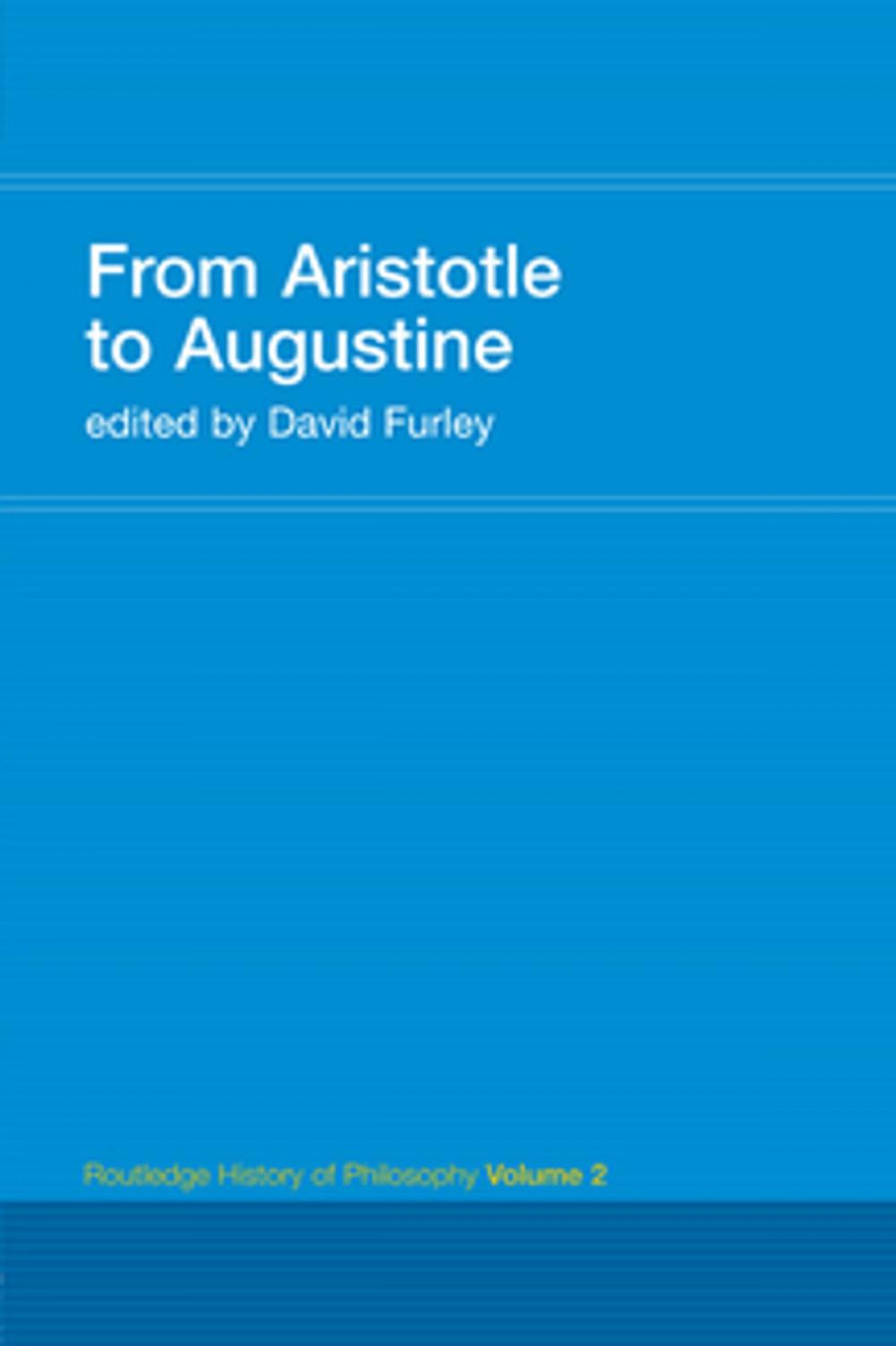 Big bigCover of From Aristotle to Augustine