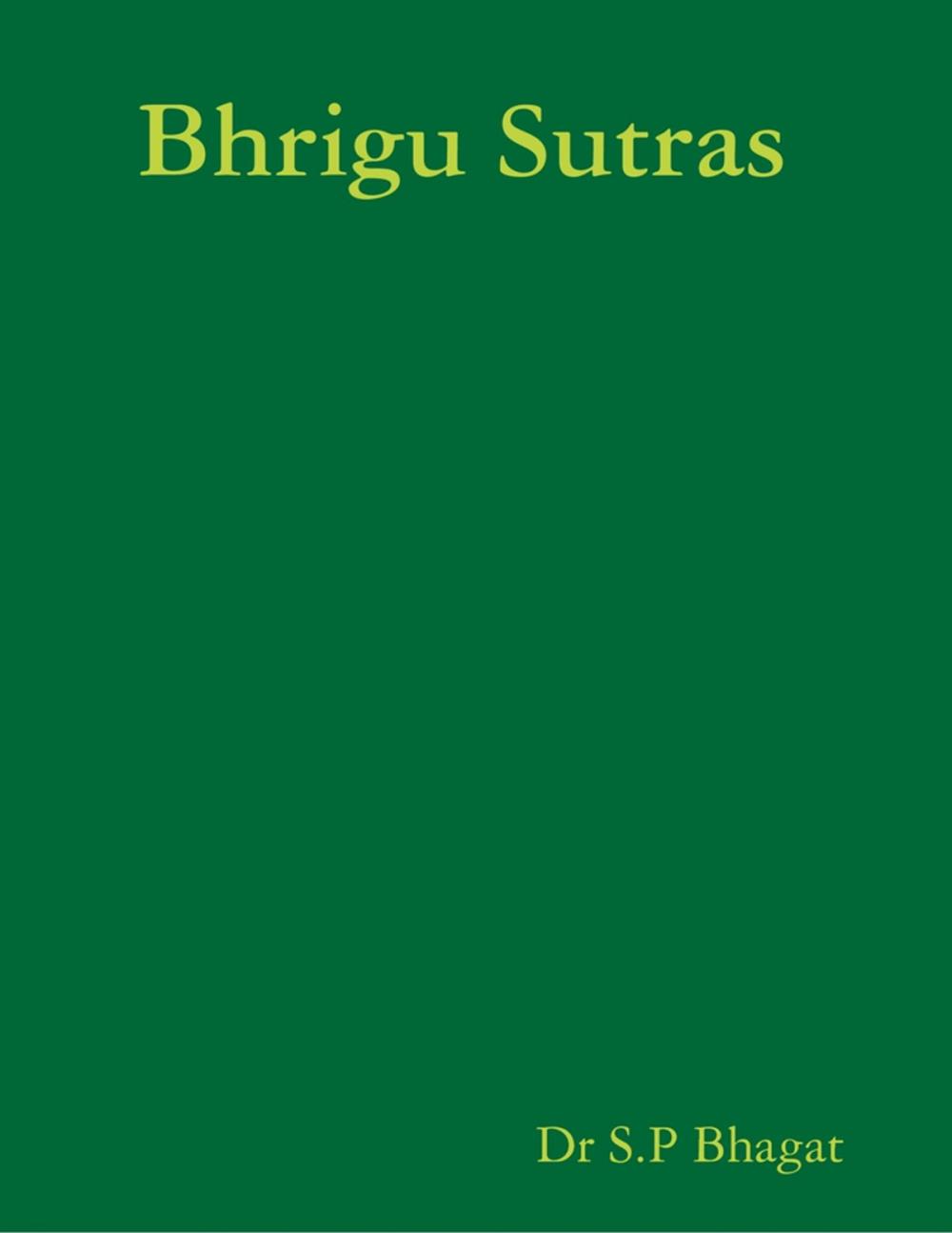 Big bigCover of Bhrigu Sutras
