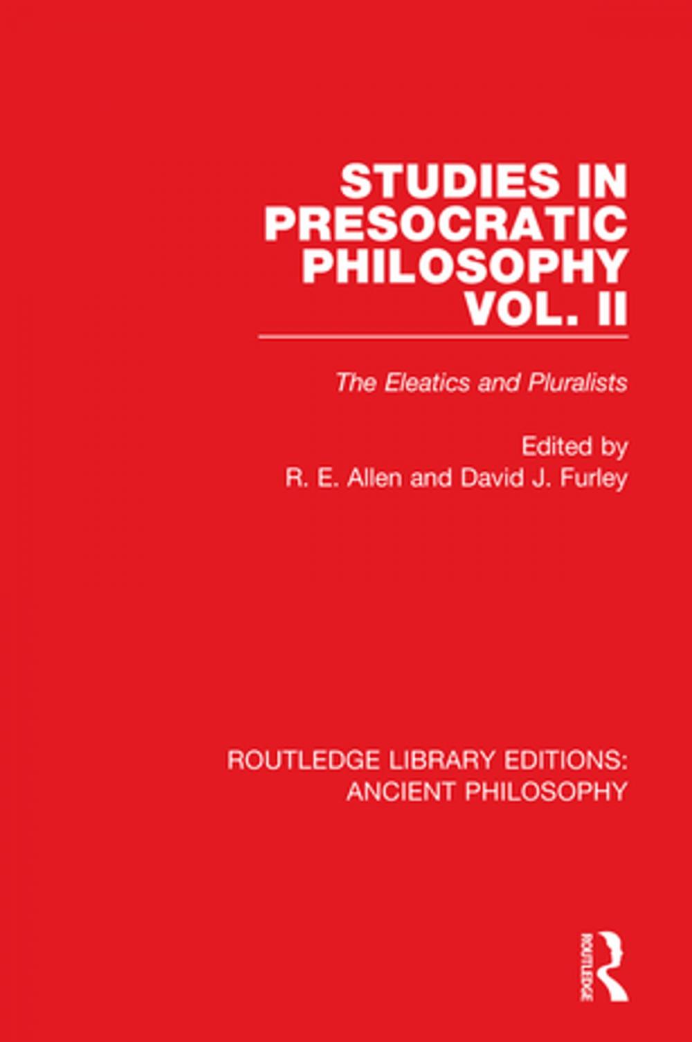 Big bigCover of Studies in Presocratic Philosophy Volume 2