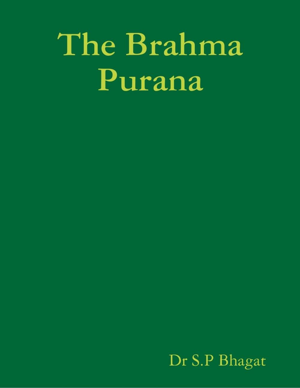 Big bigCover of The Brahma Purana