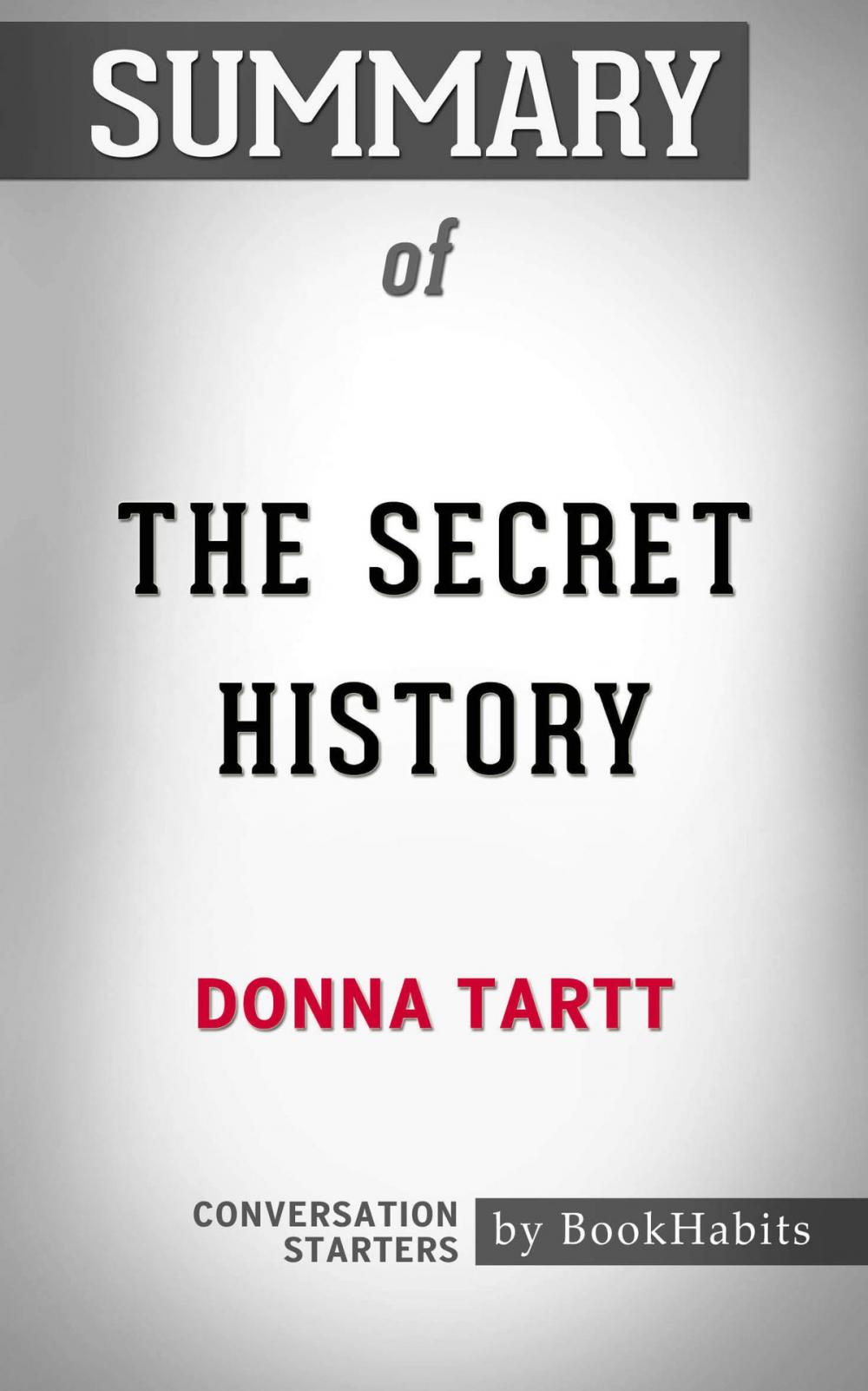 Big bigCover of Summary The Secret History: A Novel by Donna Tartt | Conversation Starters