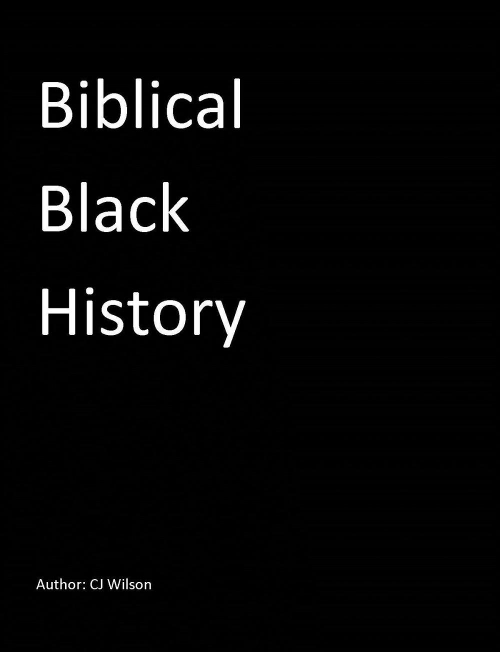 Big bigCover of Biblical Black History