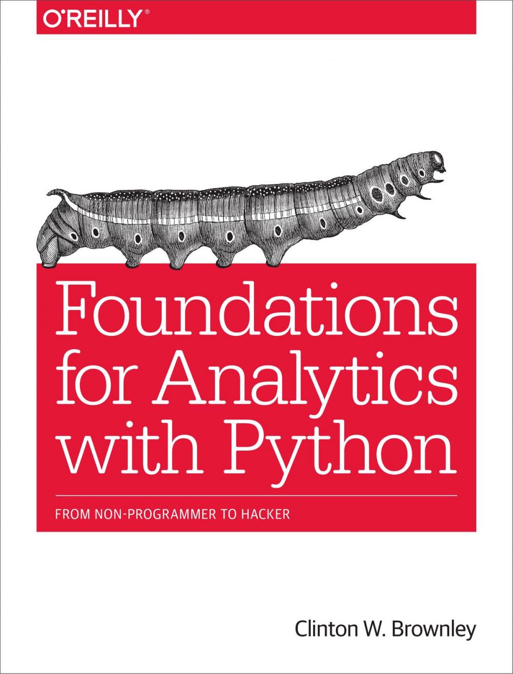 Big bigCover of Foundations for Analytics with Python