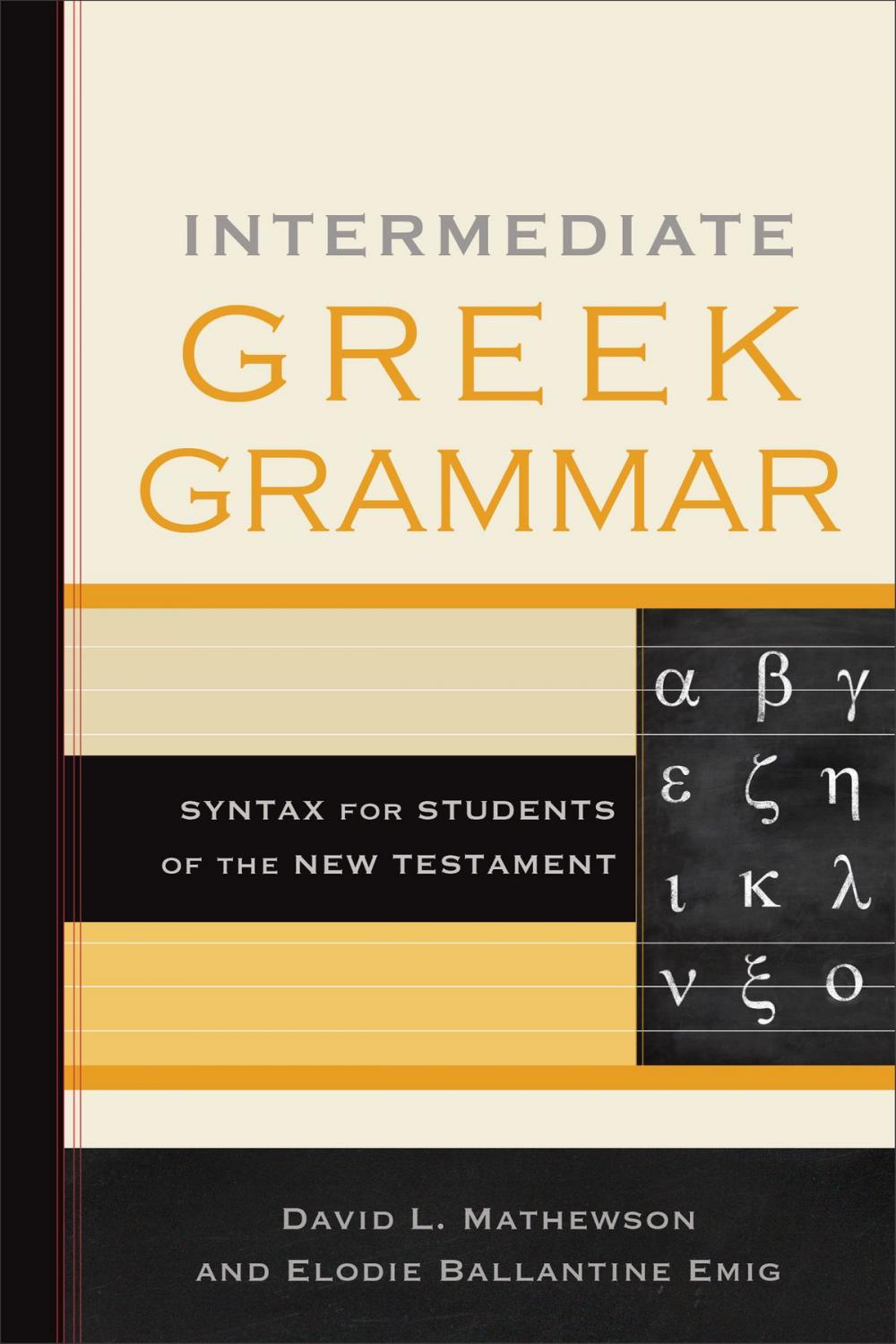 Big bigCover of Intermediate Greek Grammar