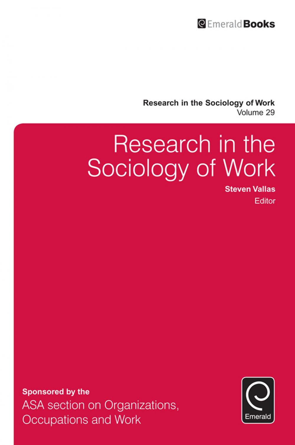 Big bigCover of Research in the Sociology of Work