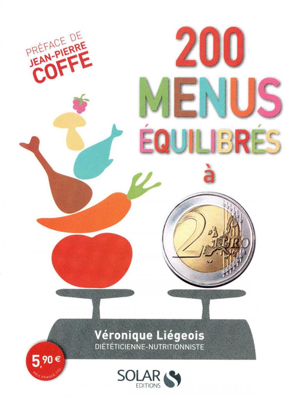 Big bigCover of 200 menus équilibrés à moins de 2 euros