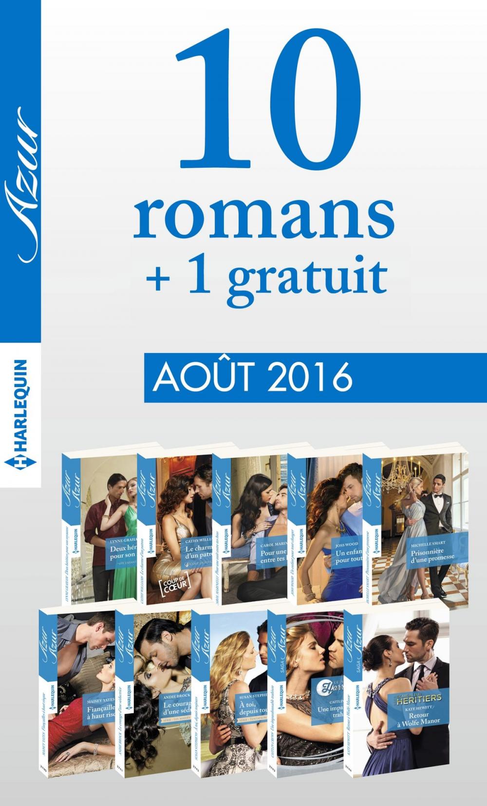 Big bigCover of 10 romans Azur + 1 gratuit (n°3735 à 3744 - Août 2016)