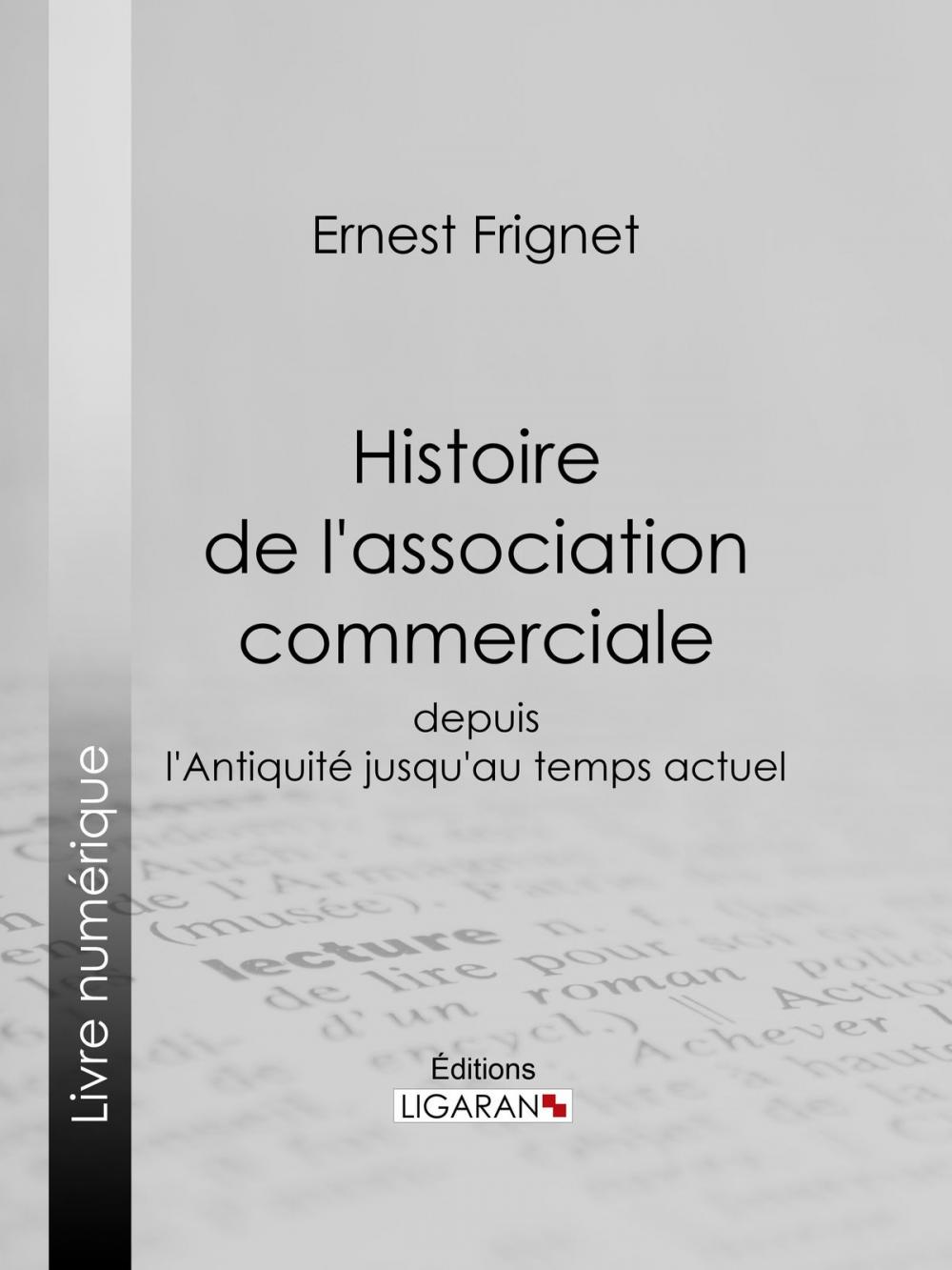 Big bigCover of Histoire de l'association commerciale