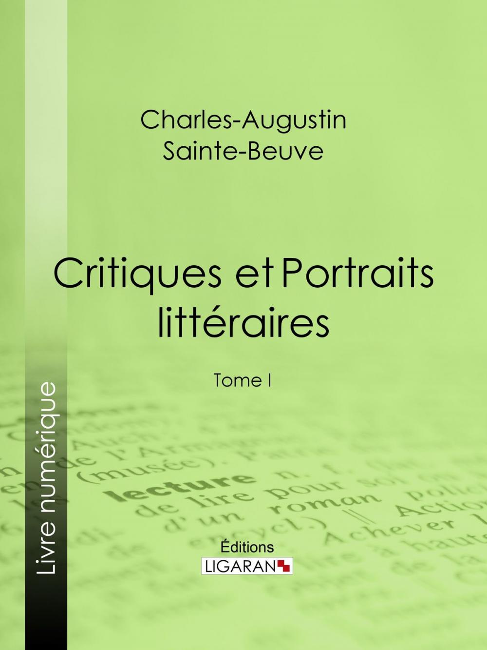 Big bigCover of Critiques et Portraits littéraires