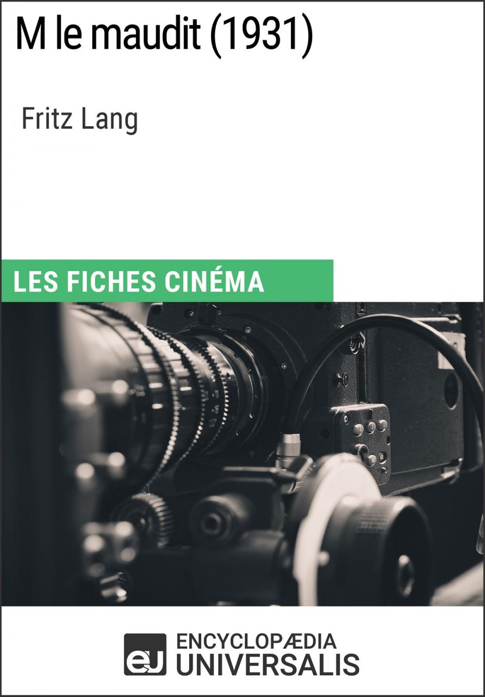 Big bigCover of M le maudit de Fritz Lang