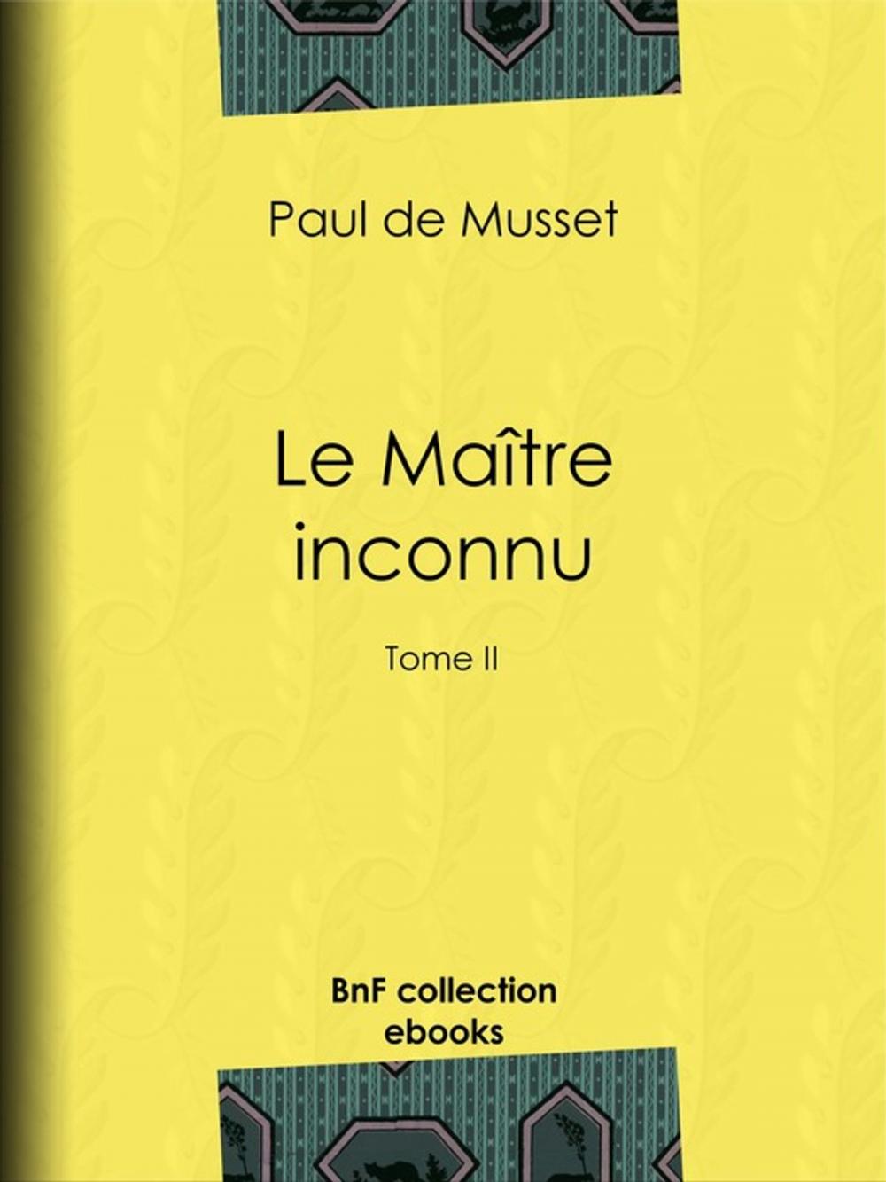 Big bigCover of Le Maître inconnu