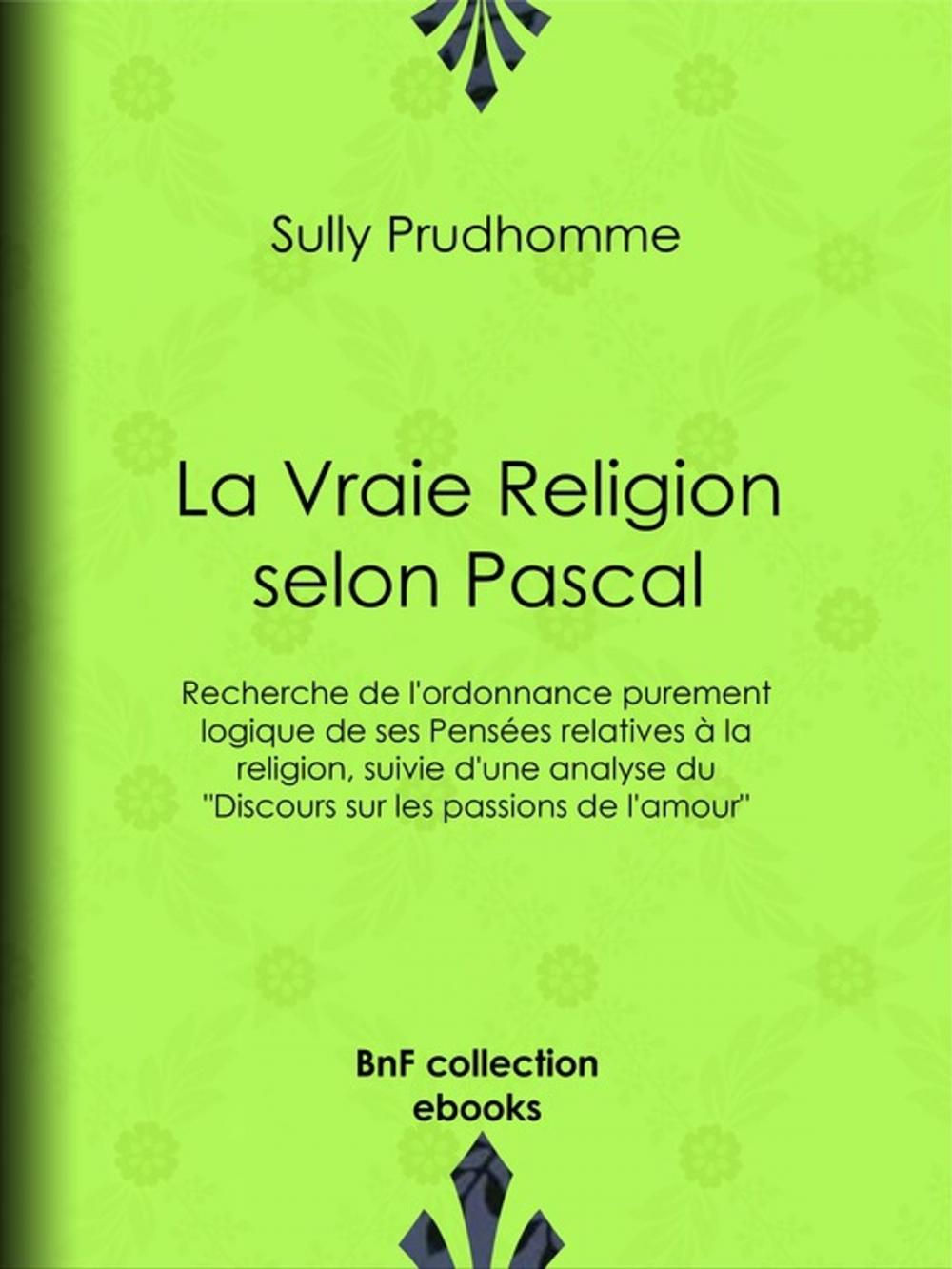 Big bigCover of La Vraie Religion selon Pascal