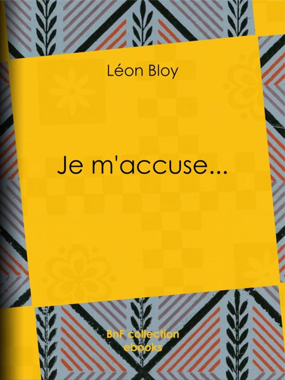 Big bigCover of Je m'accuse...