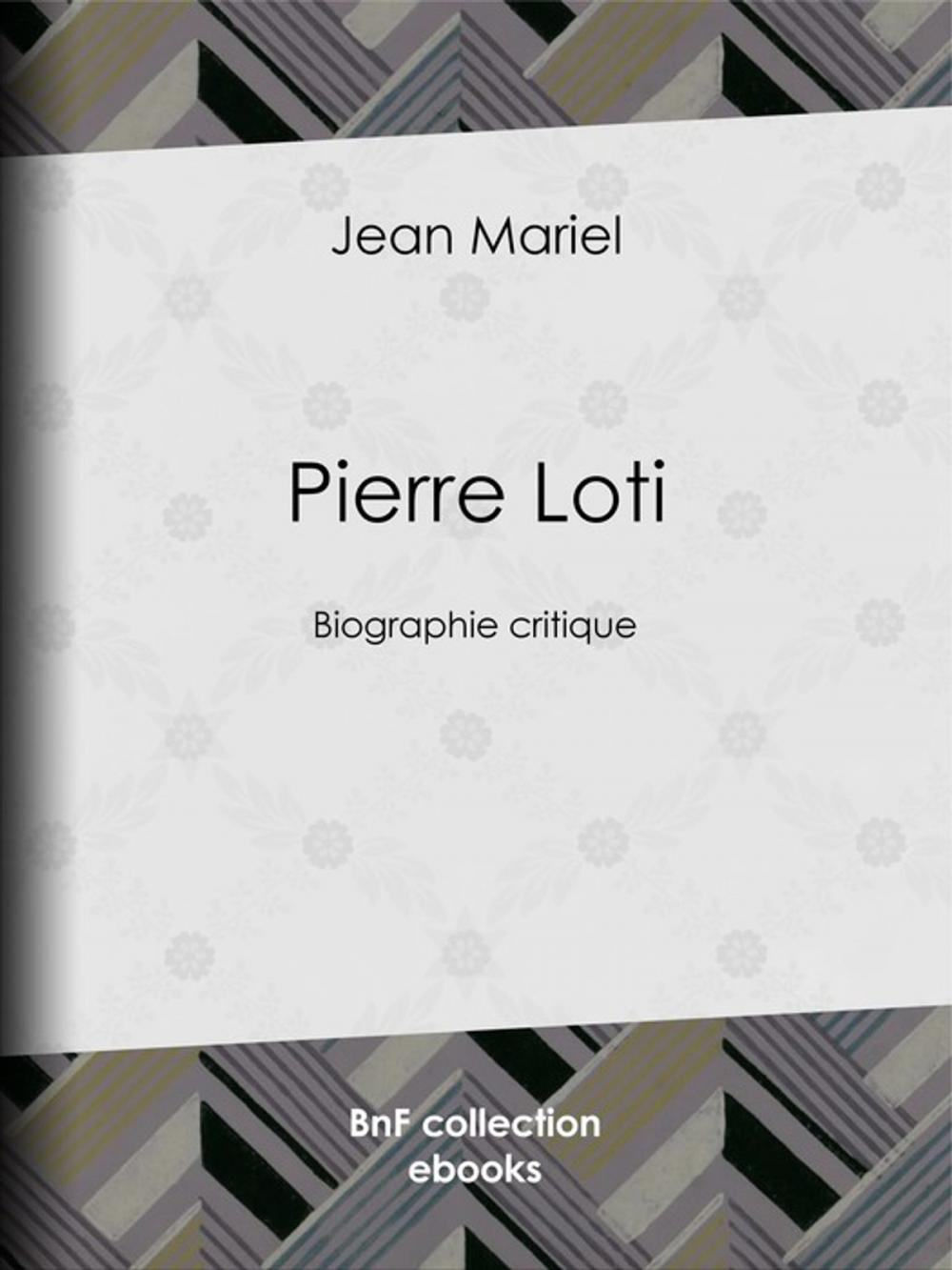 Big bigCover of Pierre Loti