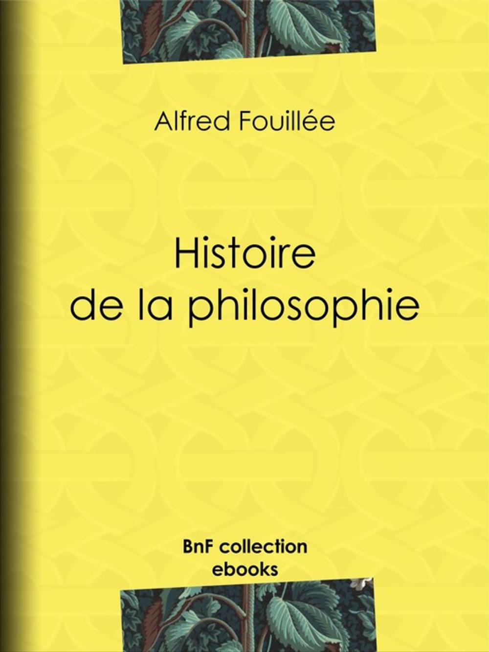 Big bigCover of Histoire de la philosophie