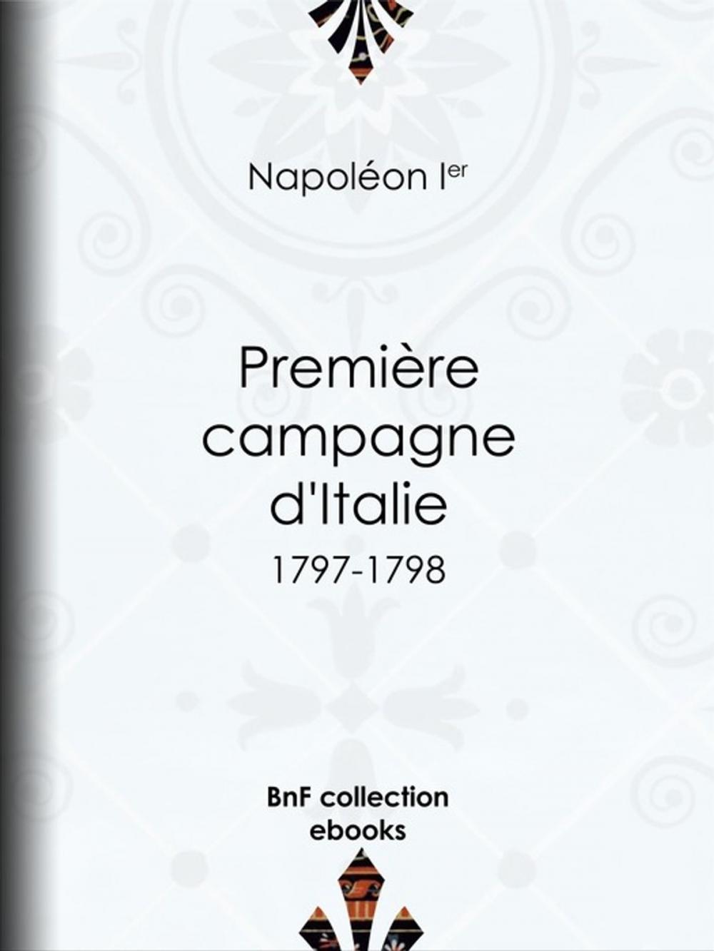 Big bigCover of Première Campagne d'Italie