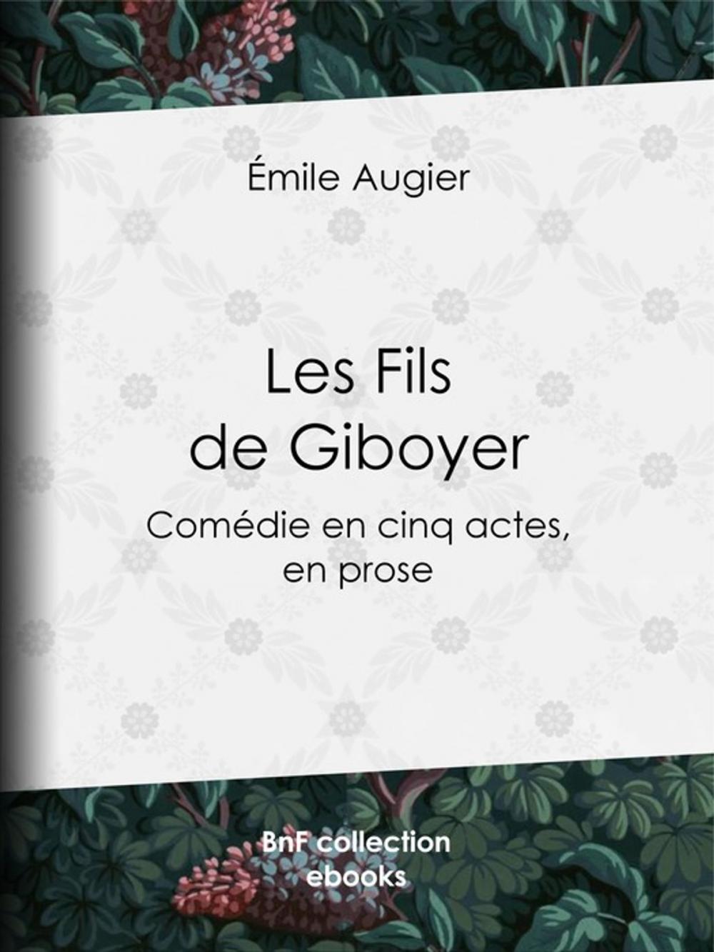 Big bigCover of Les Fils de Giboyer