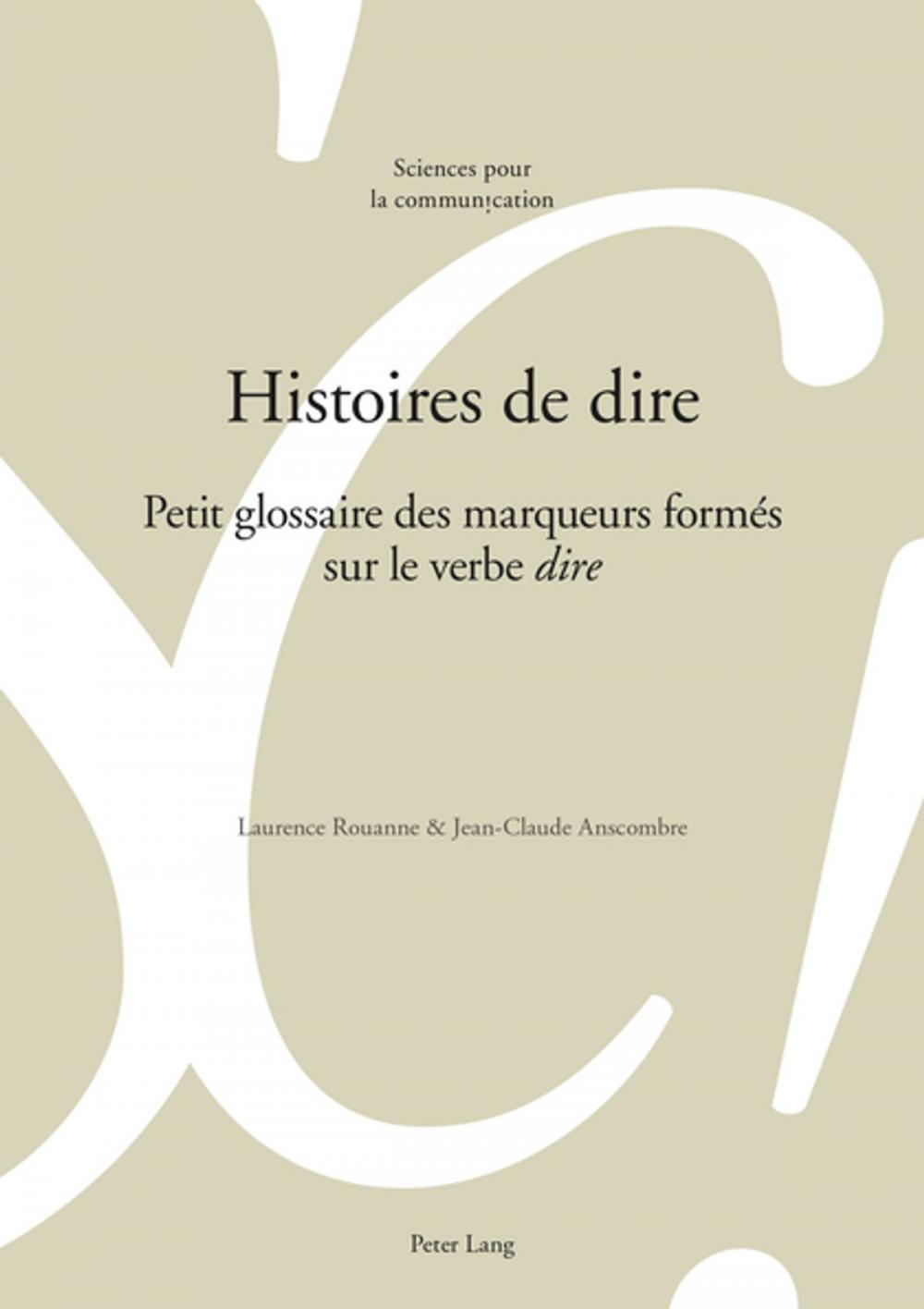 Big bigCover of Histoires de dire