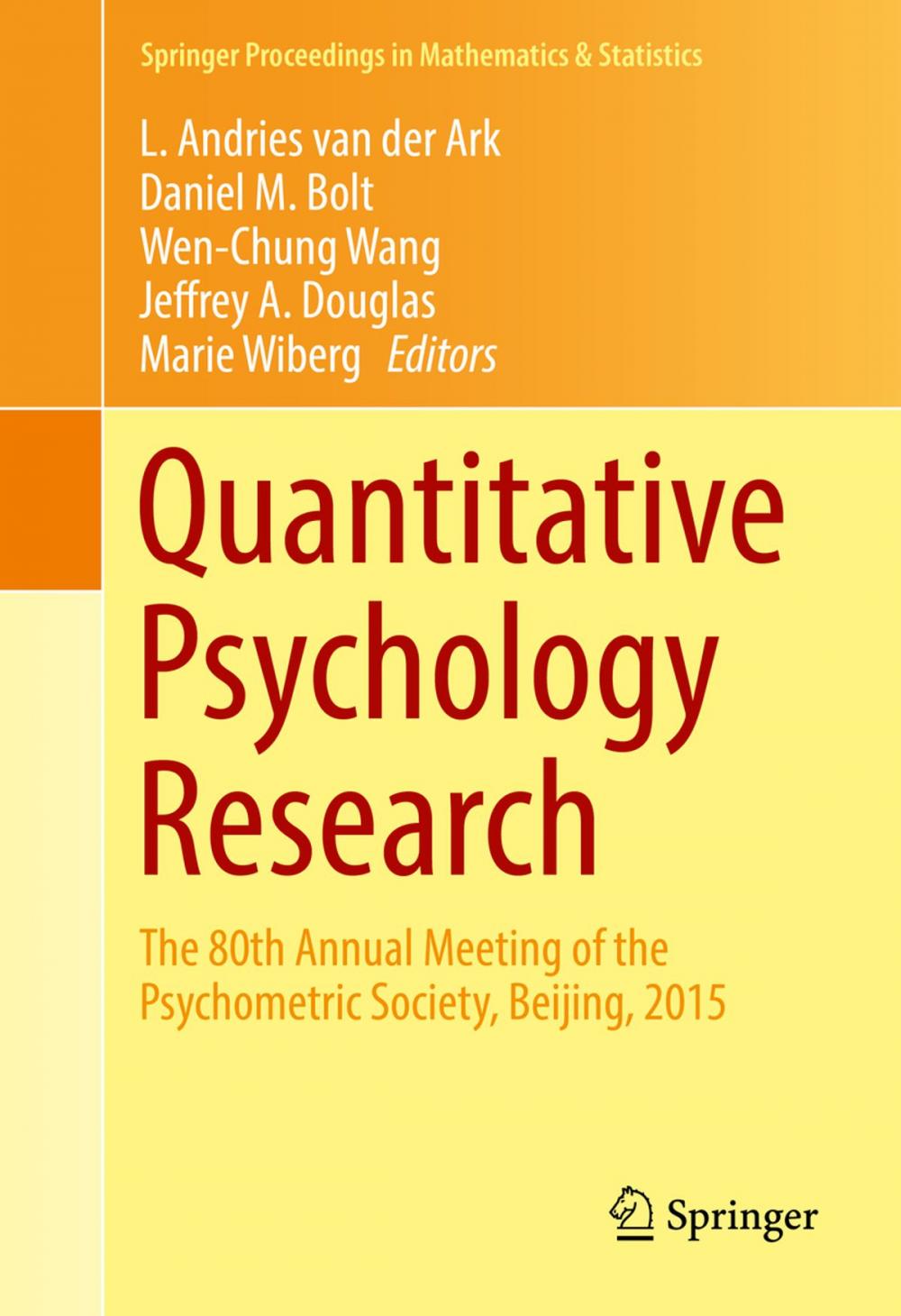 Big bigCover of Quantitative Psychology Research