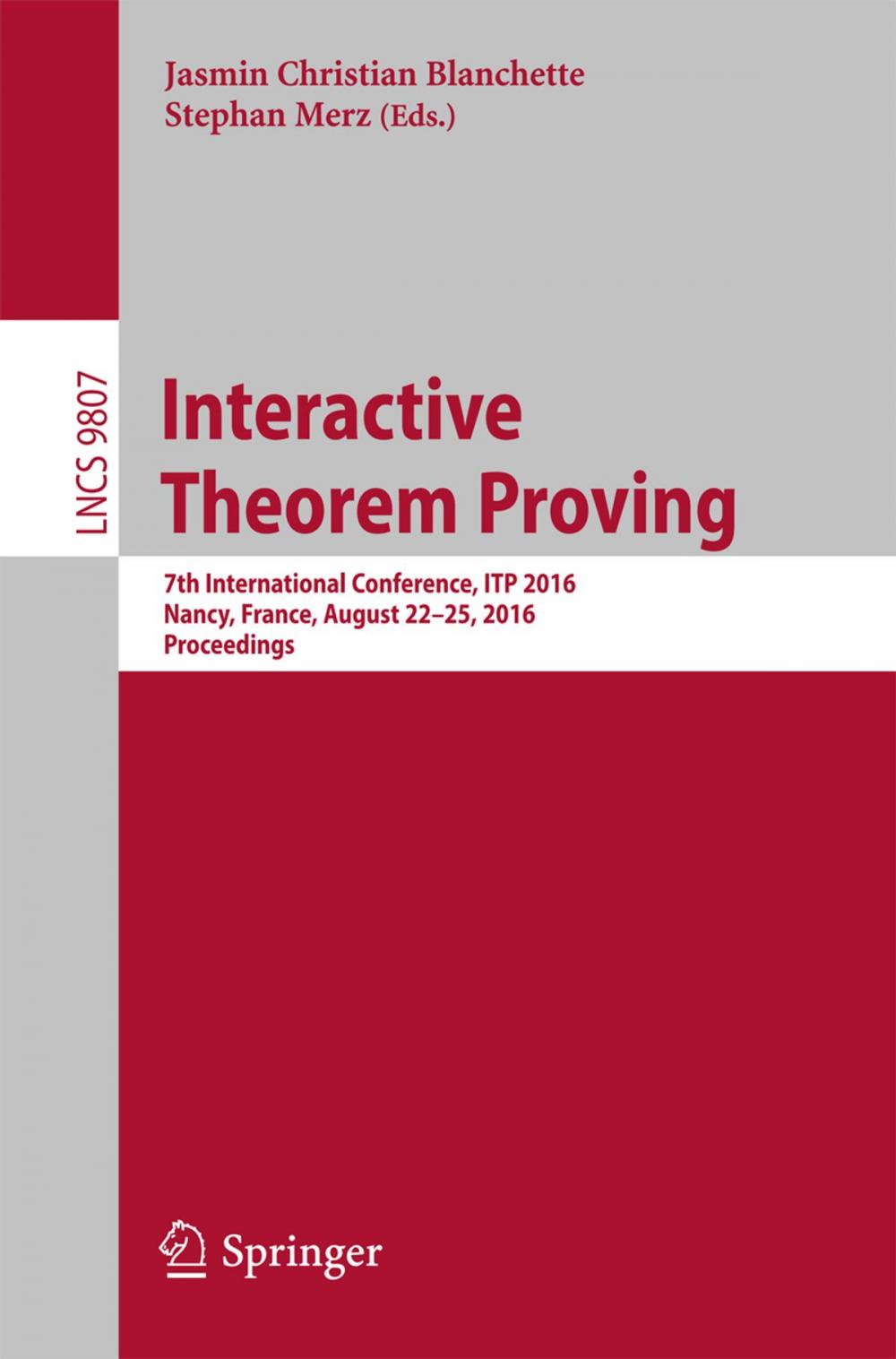 Big bigCover of Interactive Theorem Proving