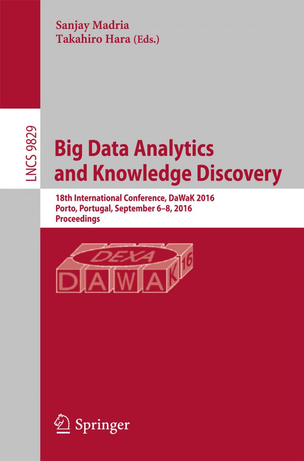 Big bigCover of Big Data Analytics and Knowledge Discovery