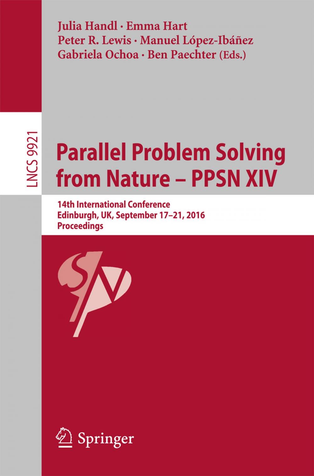 Big bigCover of Parallel Problem Solving from Nature – PPSN XIV