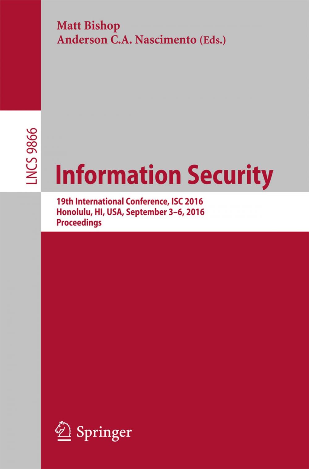 Big bigCover of Information Security