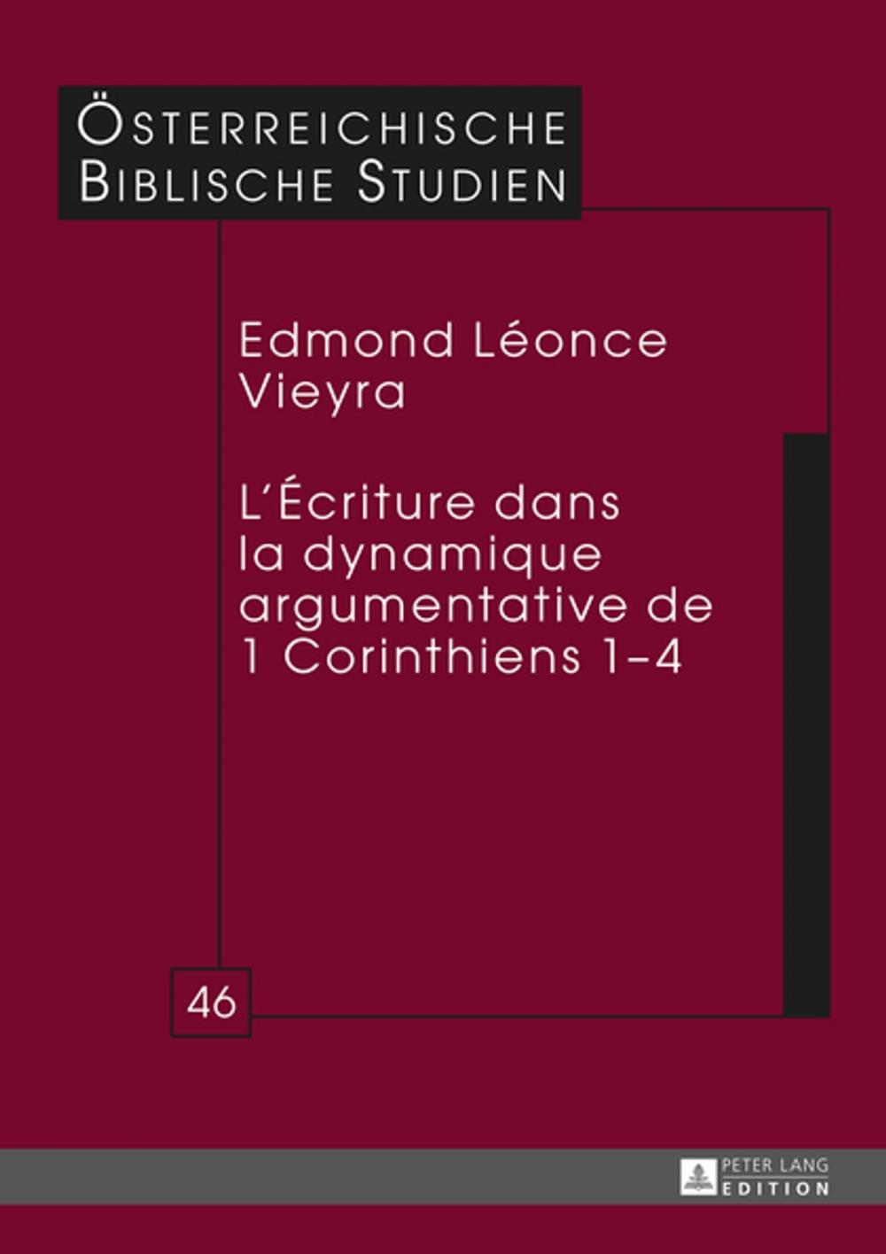 Big bigCover of LÉcriture dans la dynamique argumentative de 1 Corinthiens 14