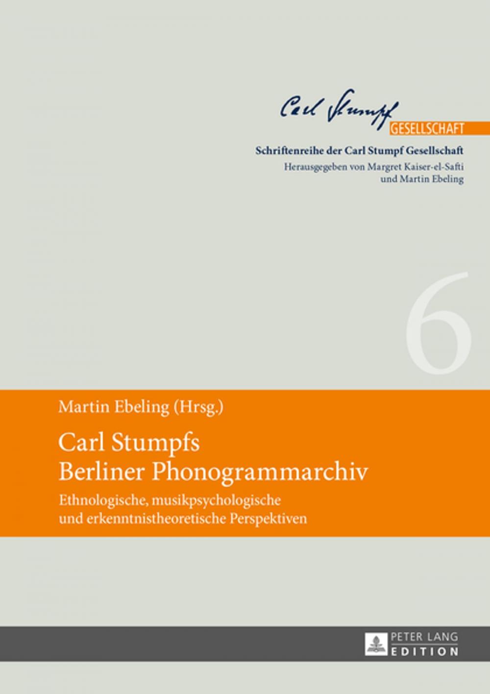 Big bigCover of Carl Stumpfs Berliner Phonogrammarchiv