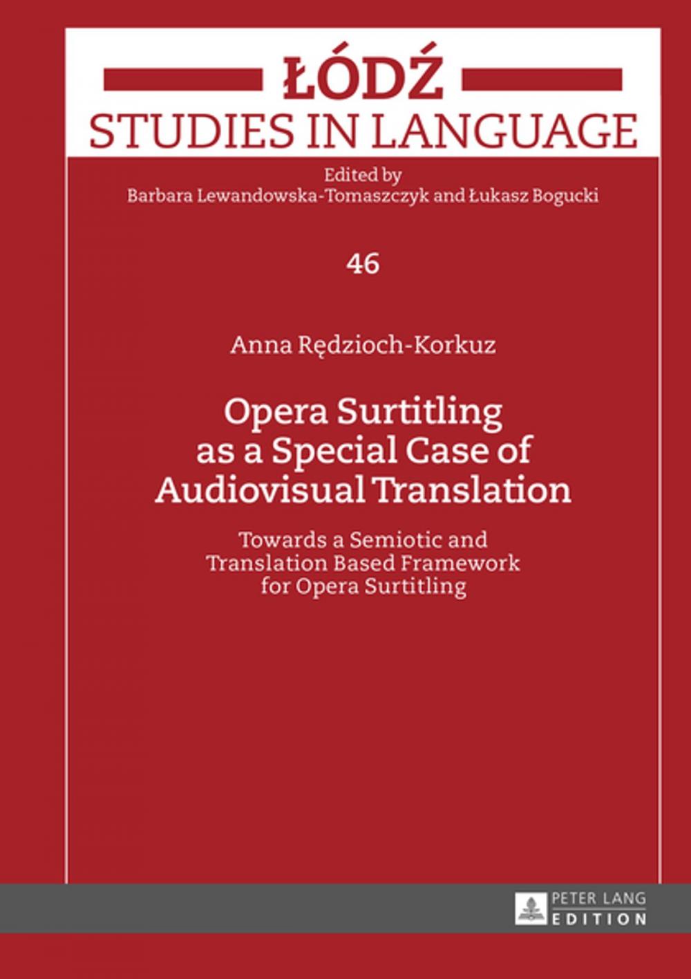 Big bigCover of Opera Surtitling as a Special Case of Audiovisual Translation