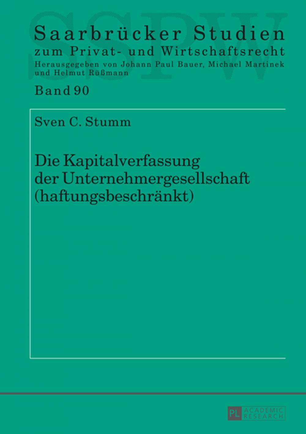 Big bigCover of Die Kapitalverfassung der Unternehmergesellschaft (haftungsbeschraenkt)