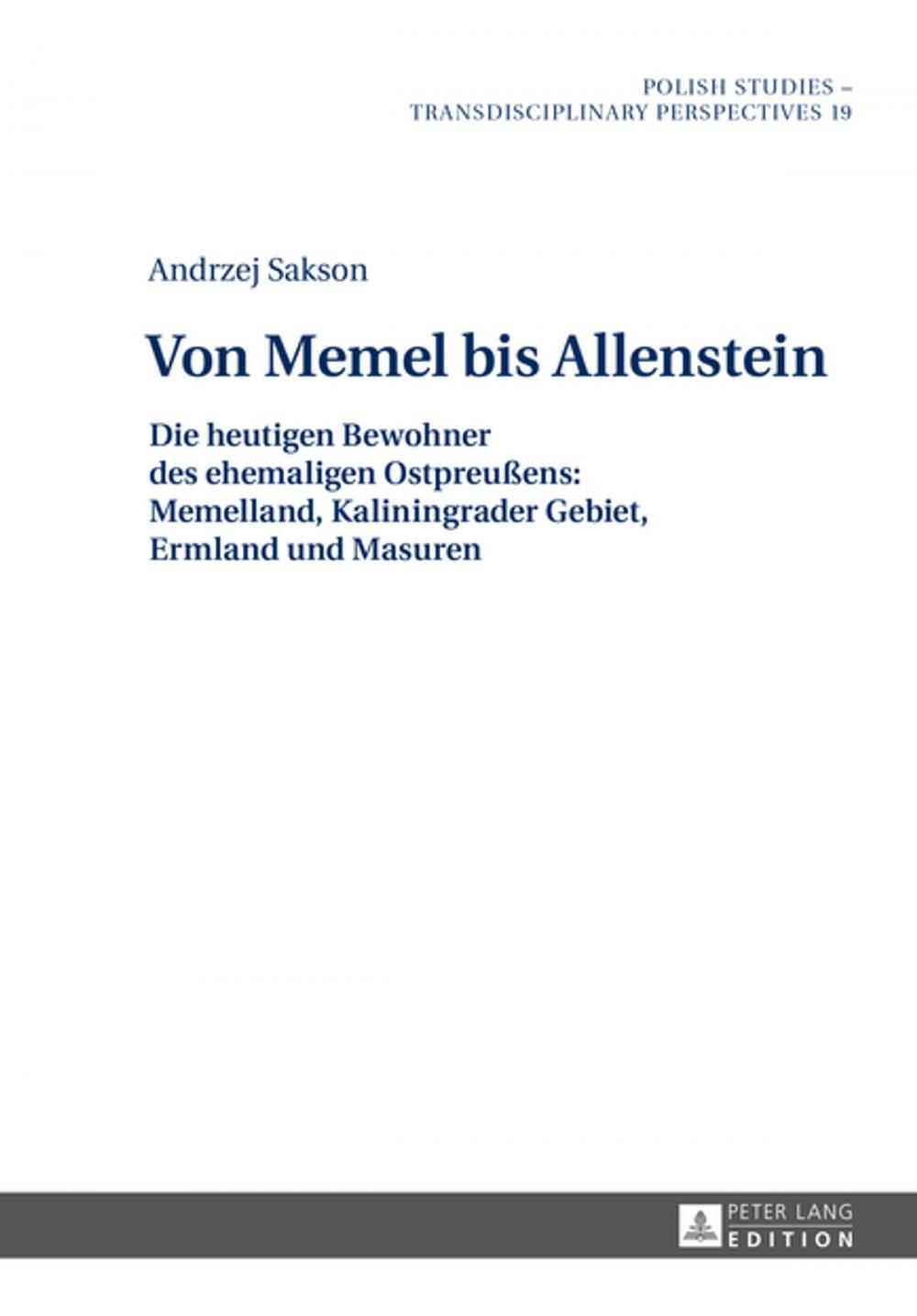 Big bigCover of Von Memel bis Allenstein