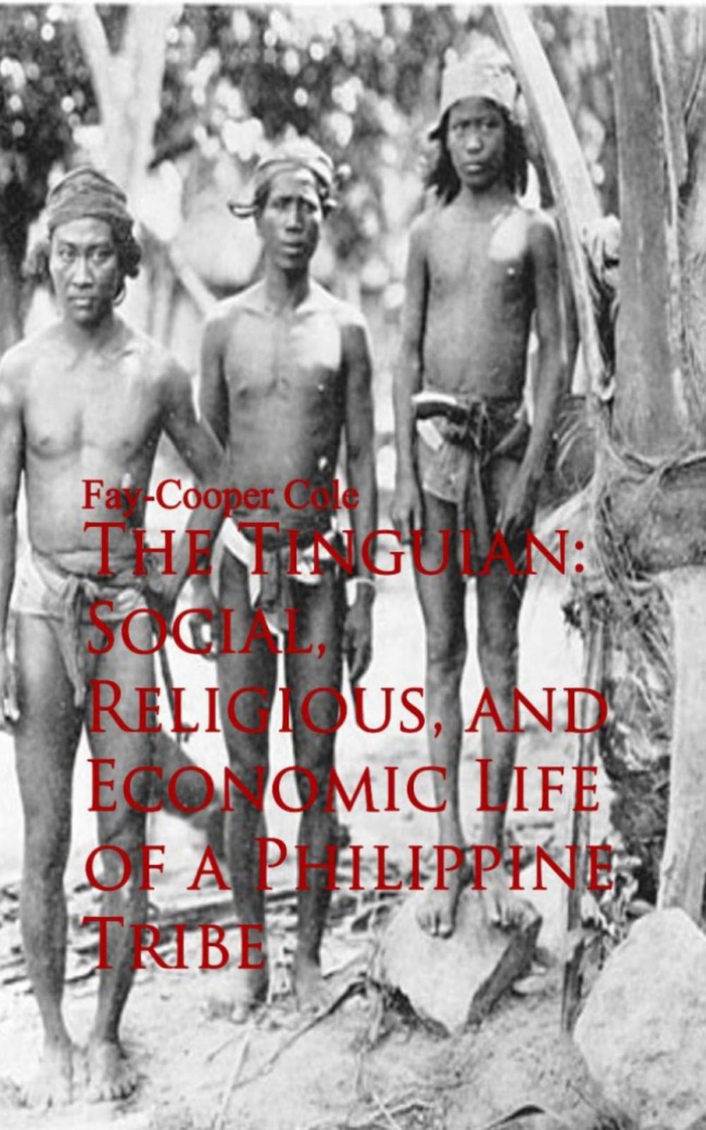 Big bigCover of The Tinguian: Social, Religious, and Economic Life of a Philippine Tribe