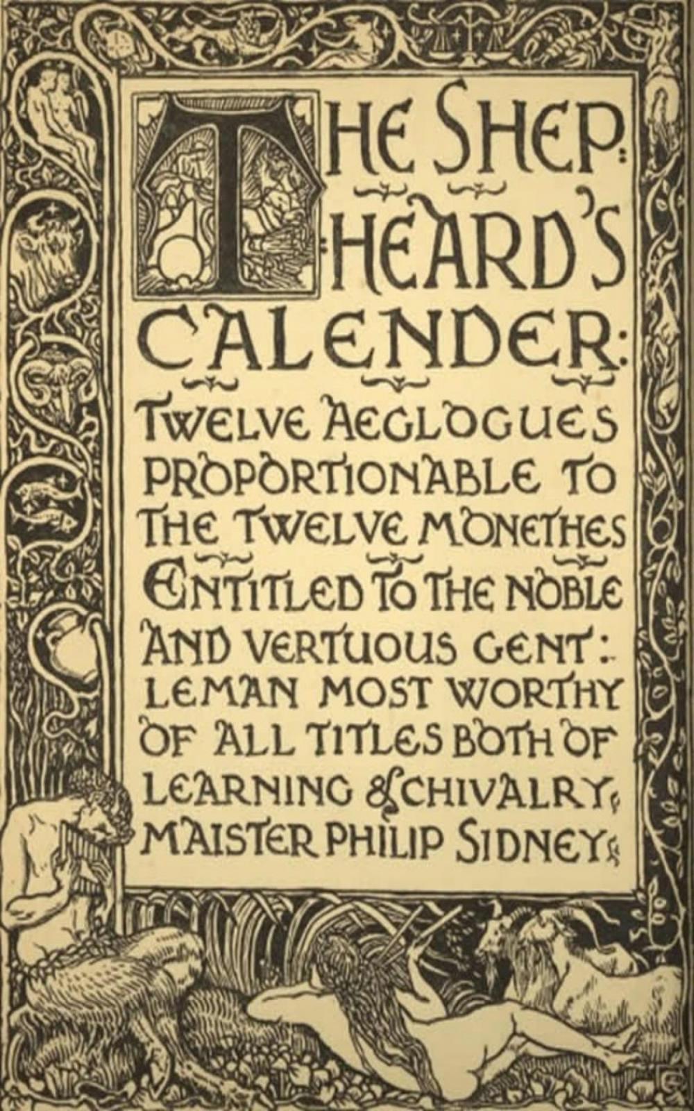 Big bigCover of The Shepheard's Calender: Twelve Aeglogues Proportional to the Twelve Monethes