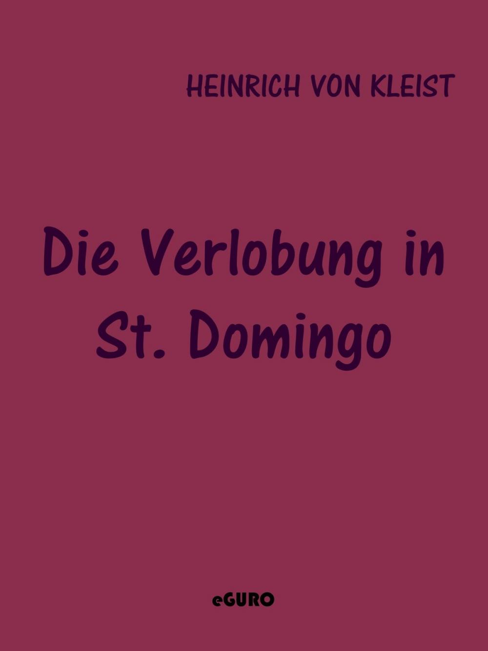 Big bigCover of Die Verlobung in St. Domingo