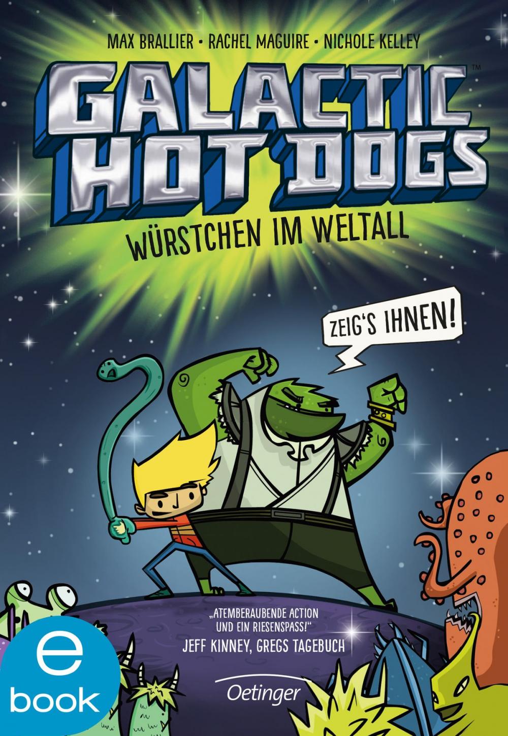 Big bigCover of Galactic Hot Dogs. Würstchen im Weltall