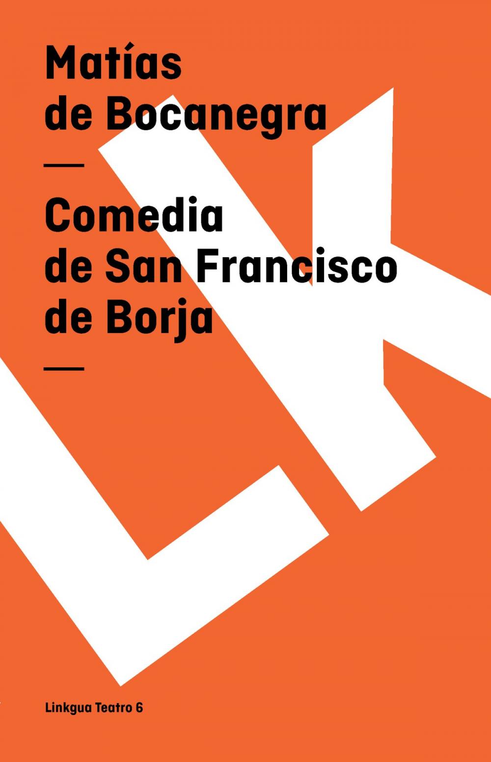 Big bigCover of Comedia de San Francisco de Borja