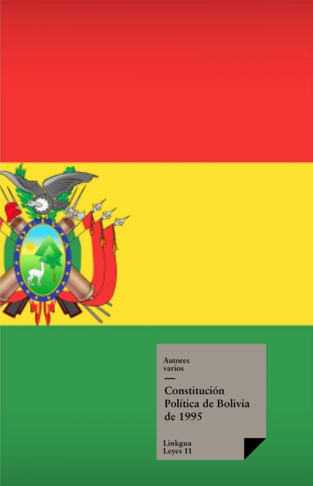 Big bigCover of Constitución de Bolivia de 1995