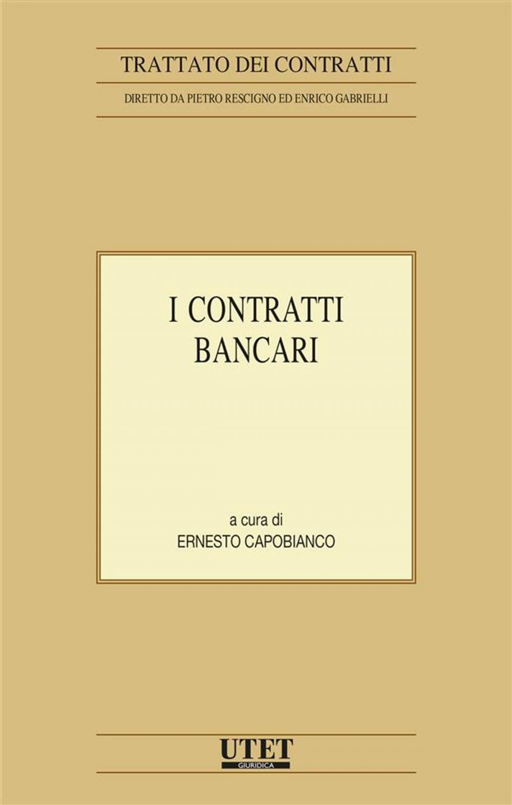 Big bigCover of I contratti bancari