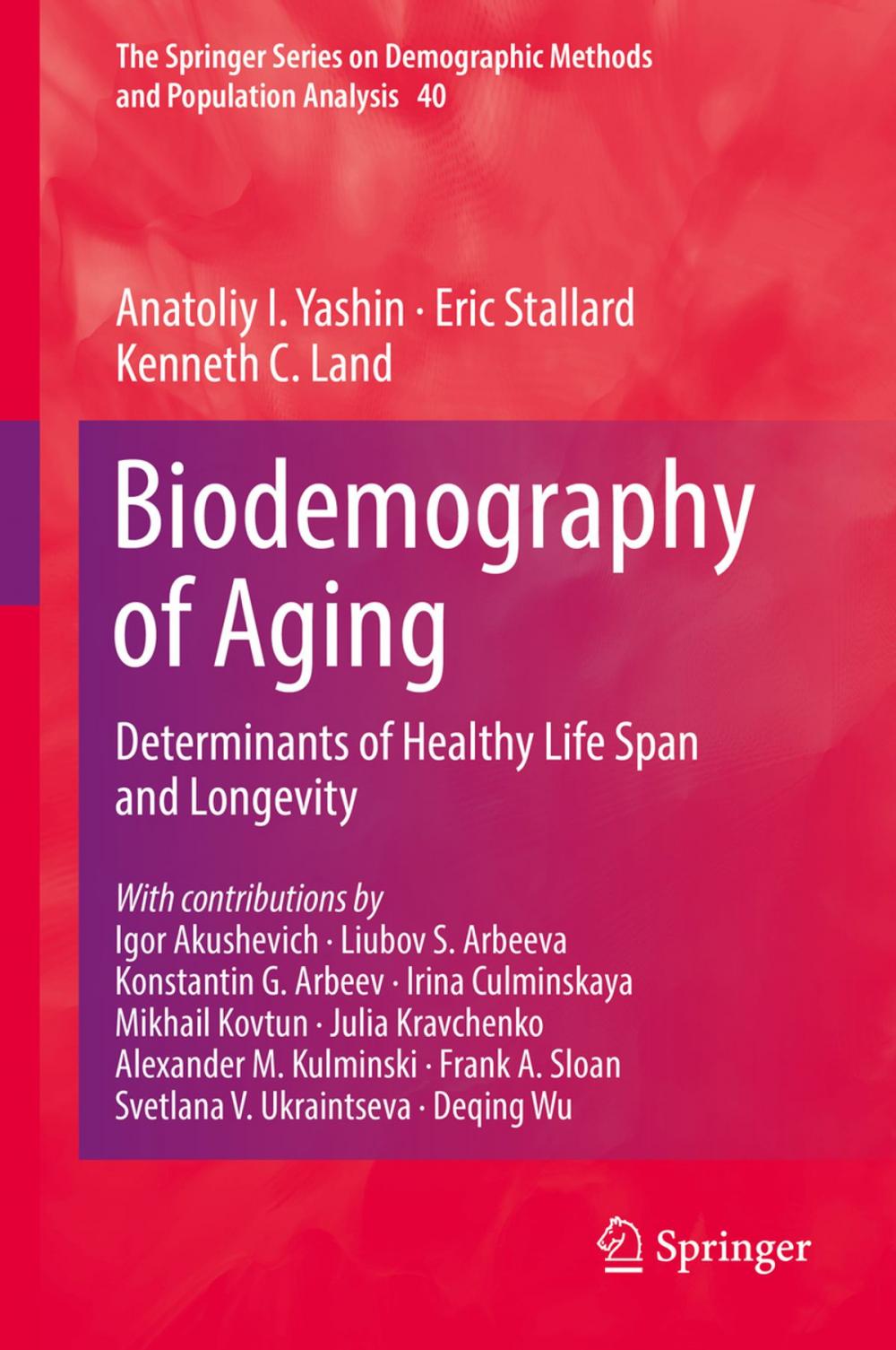 Big bigCover of Biodemography of Aging