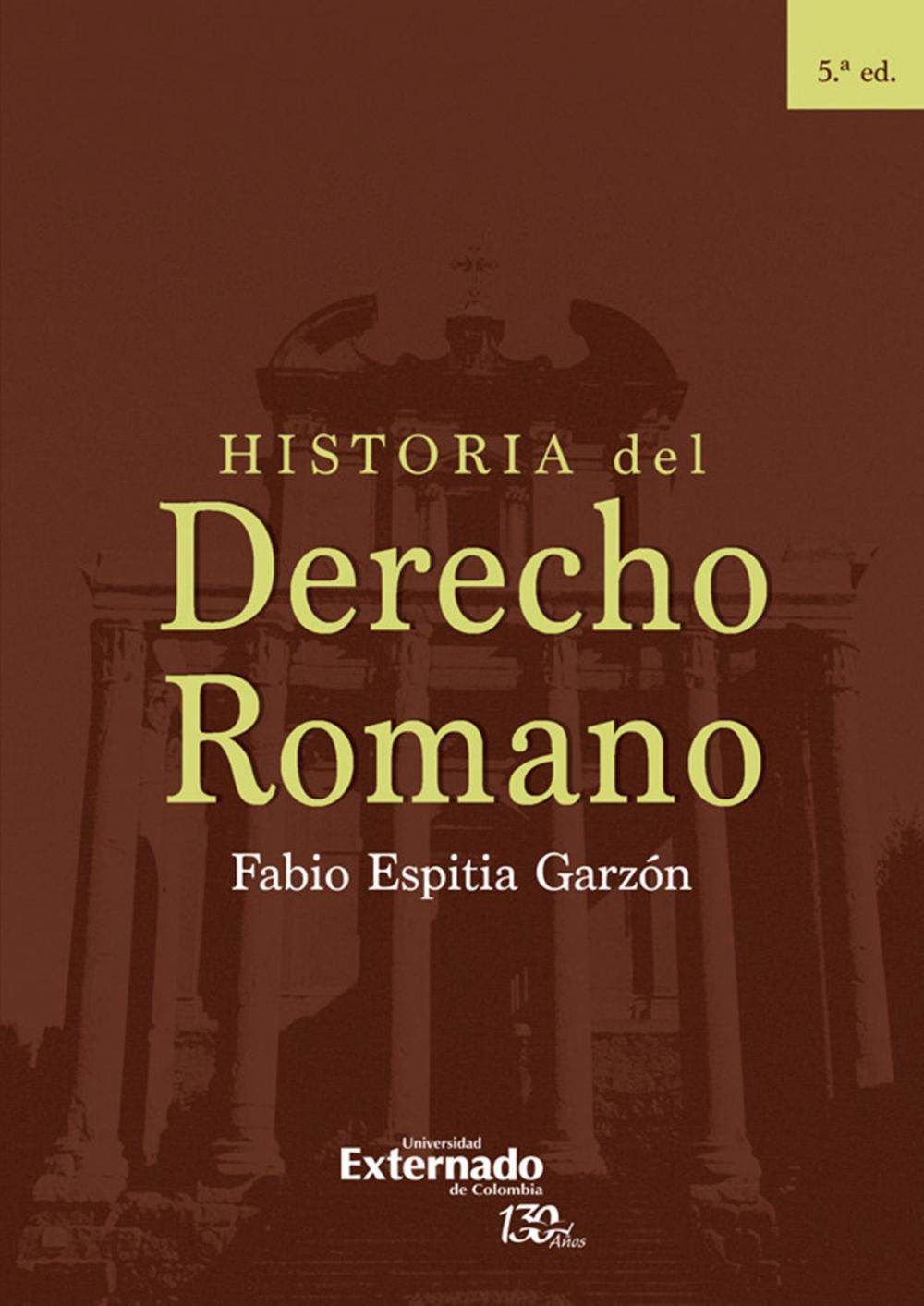 Big bigCover of Historia del Derecho Romano