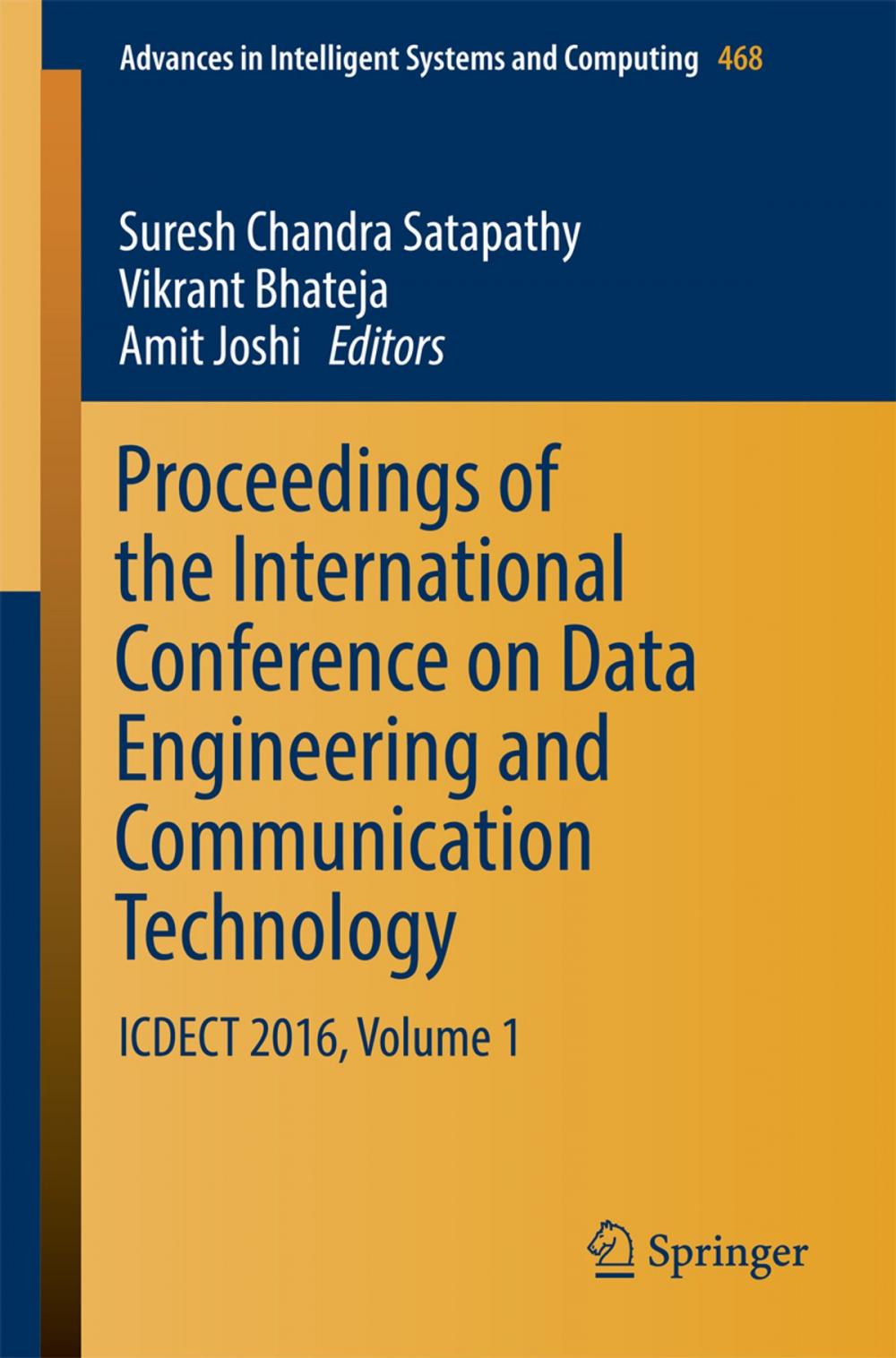 Big bigCover of Proceedings of the International Conference on Data Engineering and Communication Technology