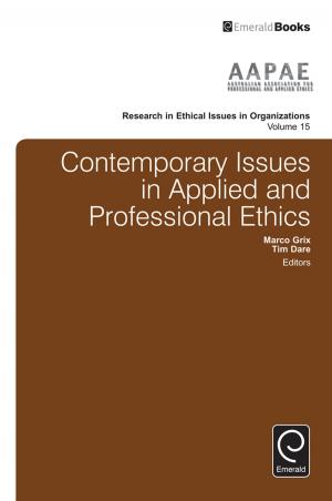 Cover of the book Contemporary Issues in Applied and Professional Ethics by Alex J. Field, Christopher Hanes, Susan Wolcott