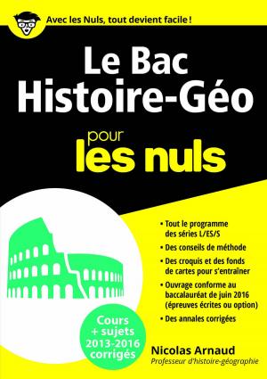 Cover of the book Le Bac Histoire Géo 2016 pour les Nuls by Guy DUBOIS